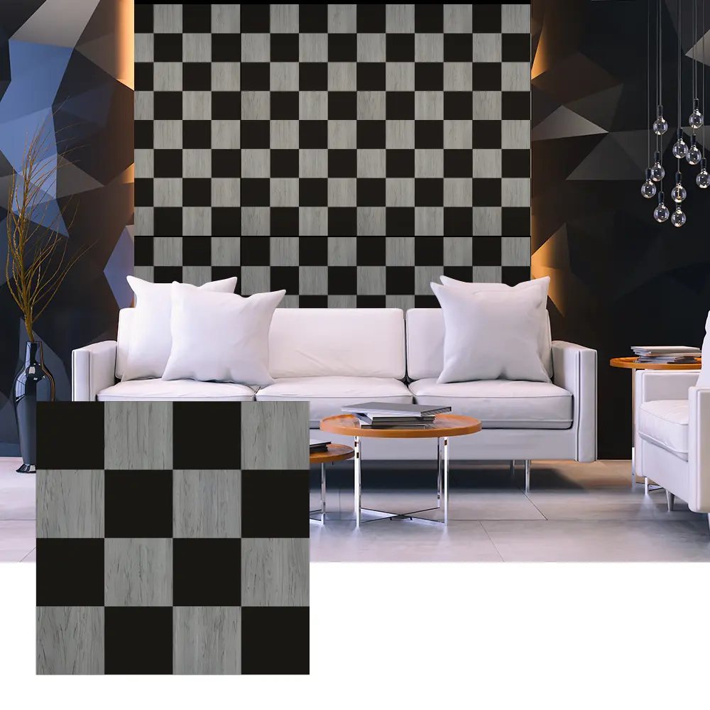 Panouri acustice 3D din furnir din lemn pentru amenajarea peretilor interiori