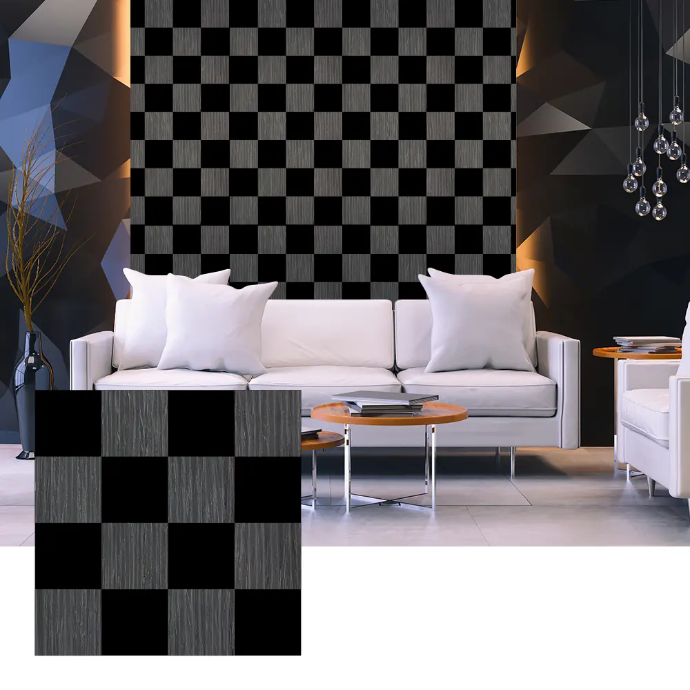 Panouri acustice 3D din furnir din lemn pentru amenajarea peretilor interiori
