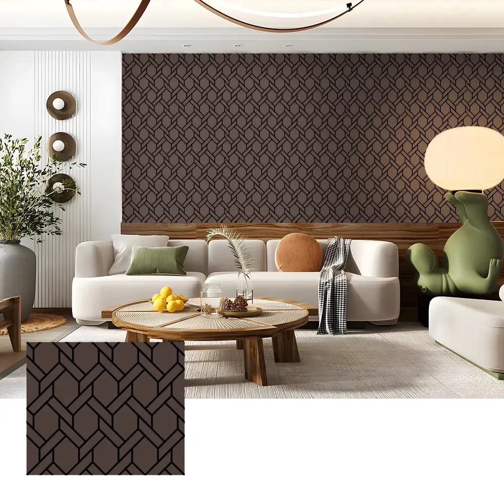Panouri de perete din furnir acustic din lemn pentru interioare home theater
