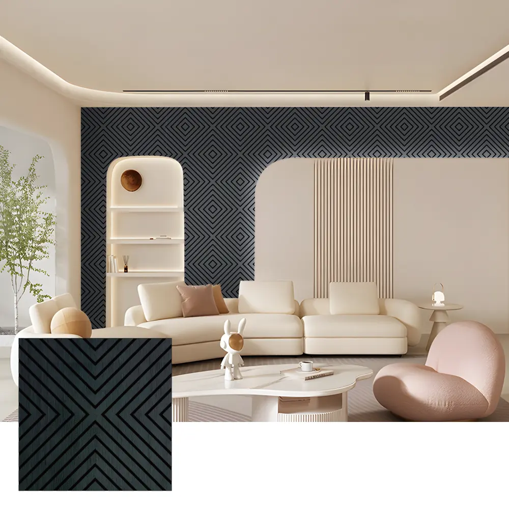 Panouri de perete acustic din lemn Akupanel pentru uz interior
