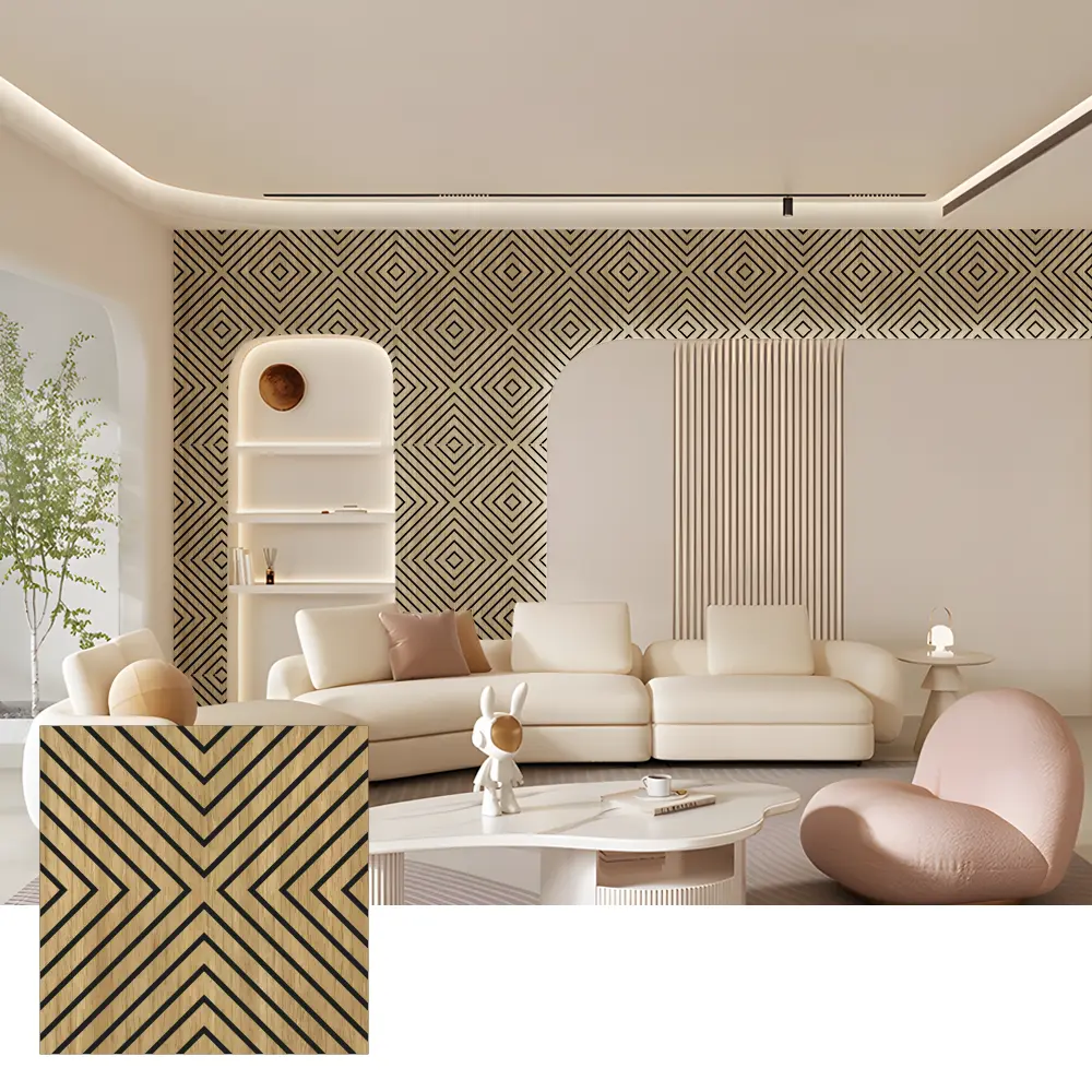 Panouri de perete acustic din lemn Akupanel pentru uz interior