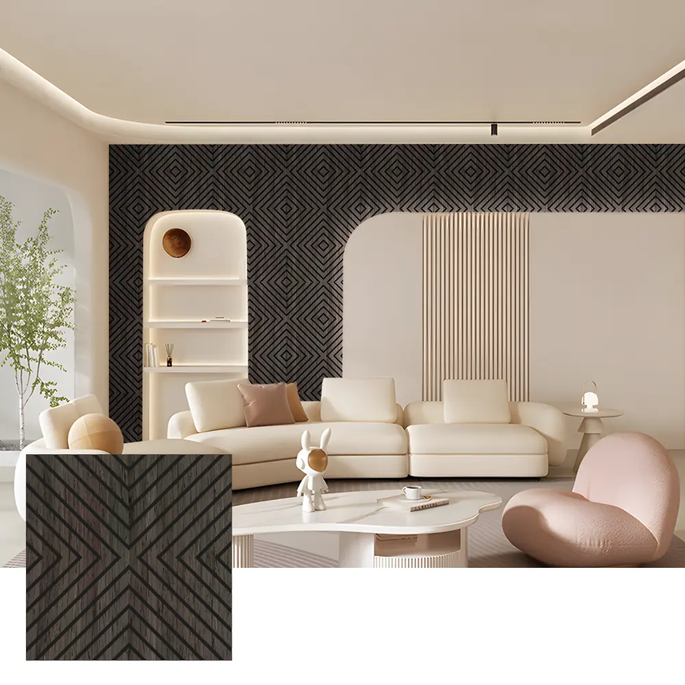Panouri de perete acustic din lemn Akupanel pentru uz interior
