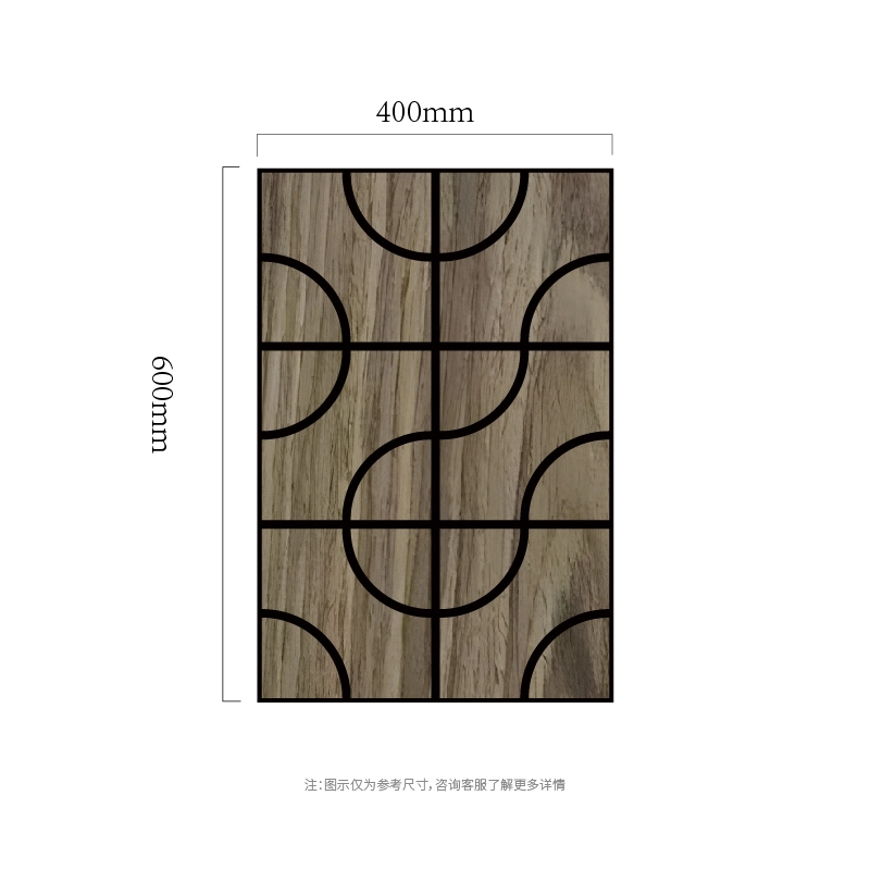 Arc Grid Lemn MDF-pe-PET Panou de perete acustic Arc Grid Lemn MDF-pe-PET Panou de perete acustic
