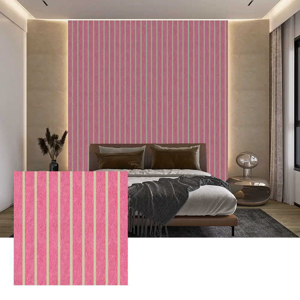 Panouri acustice PET colorate pentru decorarea peretelui interior