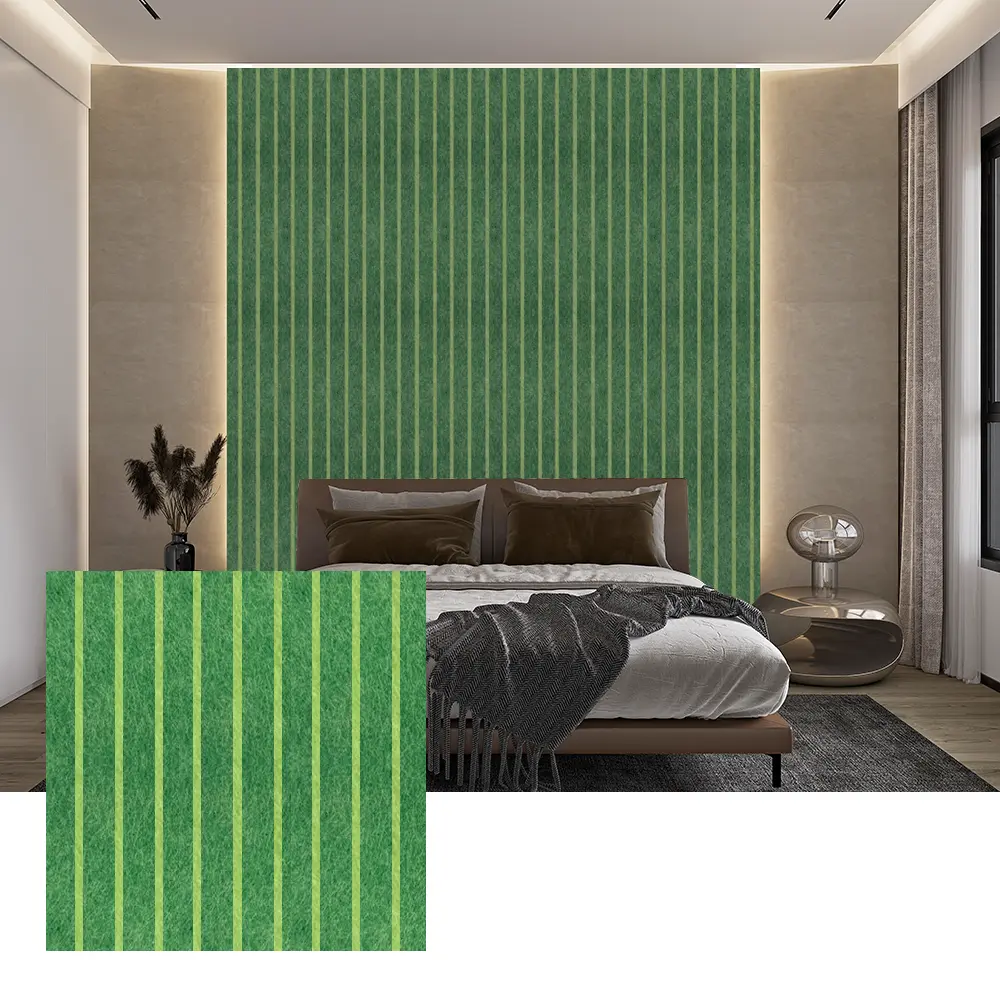 Panouri acustice PET colorate pentru decorarea peretelui interior