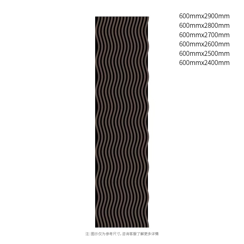 Panou acustic DarkContour Wave PET