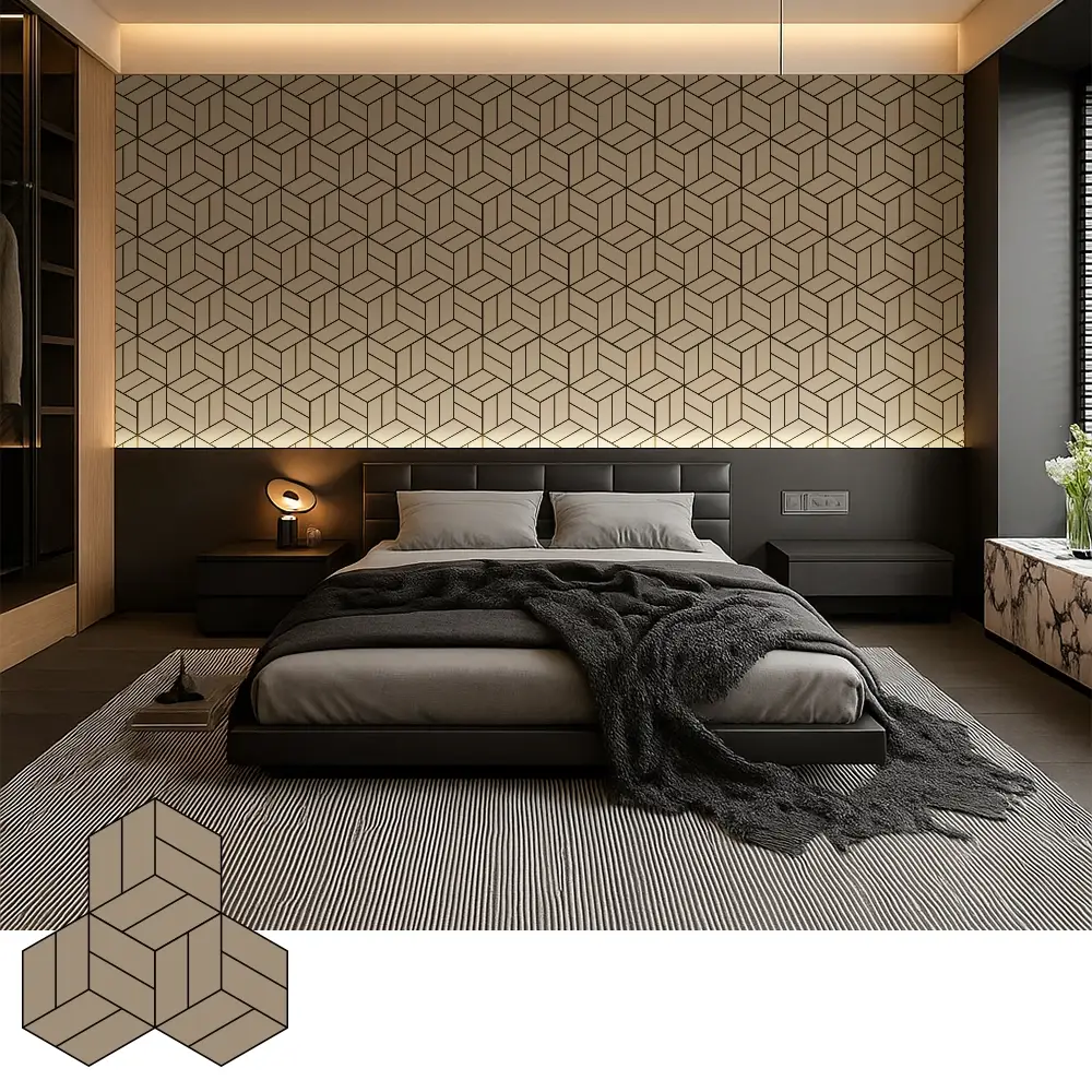 Panouri decorative din furnir acustic din lemn pentru interioare moderne