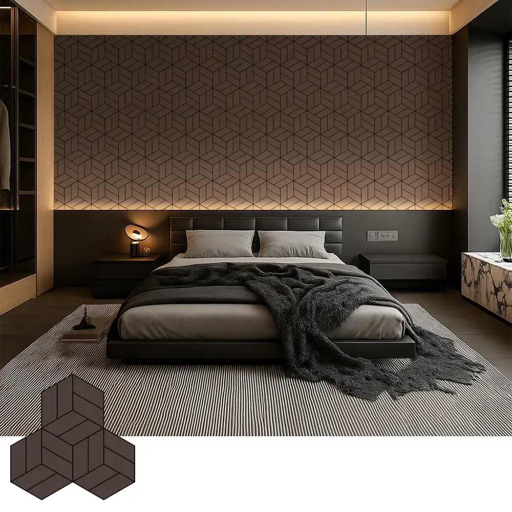 Panouri decorative din furnir acustic din lemn pentru interioare moderne