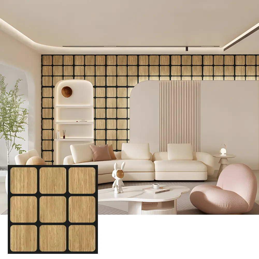 Panouri acustice decorative din lemn pentru pereti interiori