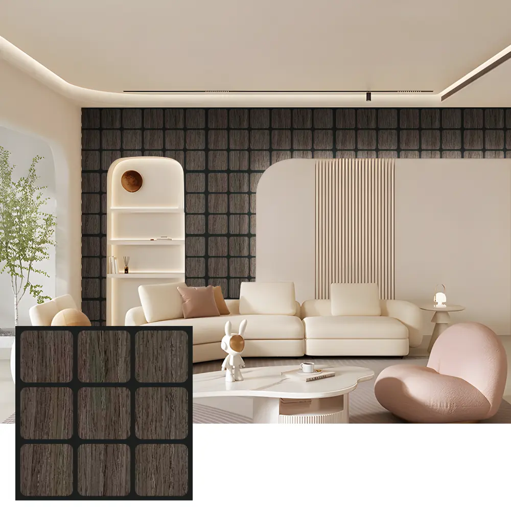 Panouri acustice decorative din lemn pentru pereti interiori