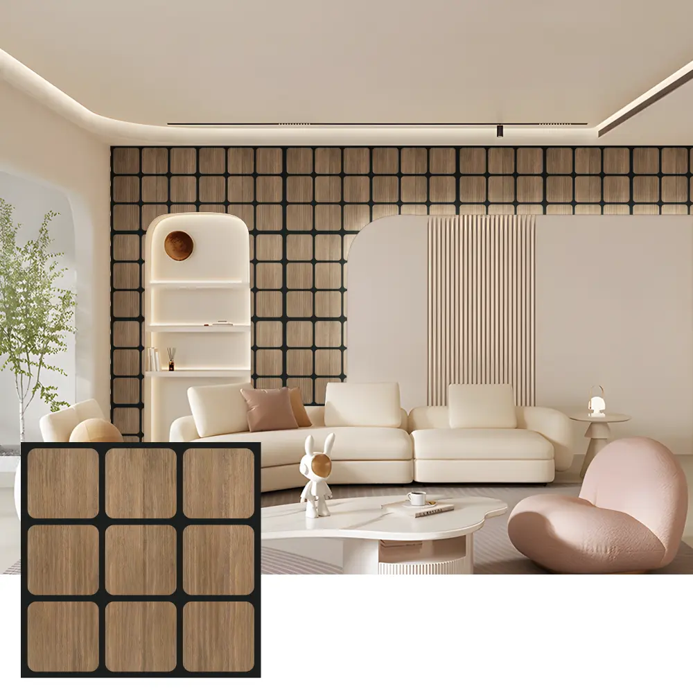 Panouri acustice decorative din lemn pentru pereti interiori