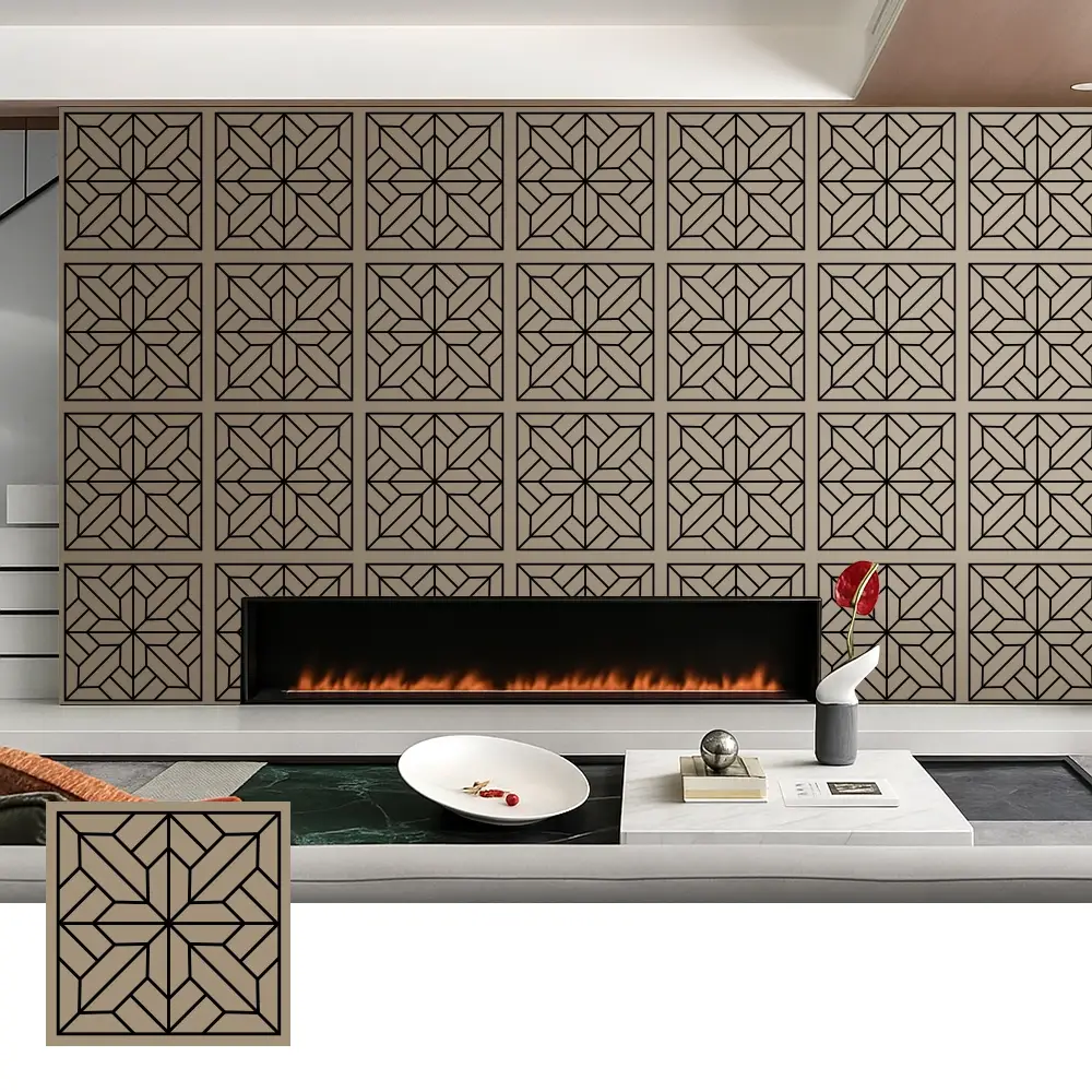 Panouri acustice decorative din furnir din lemn pentru uz interior