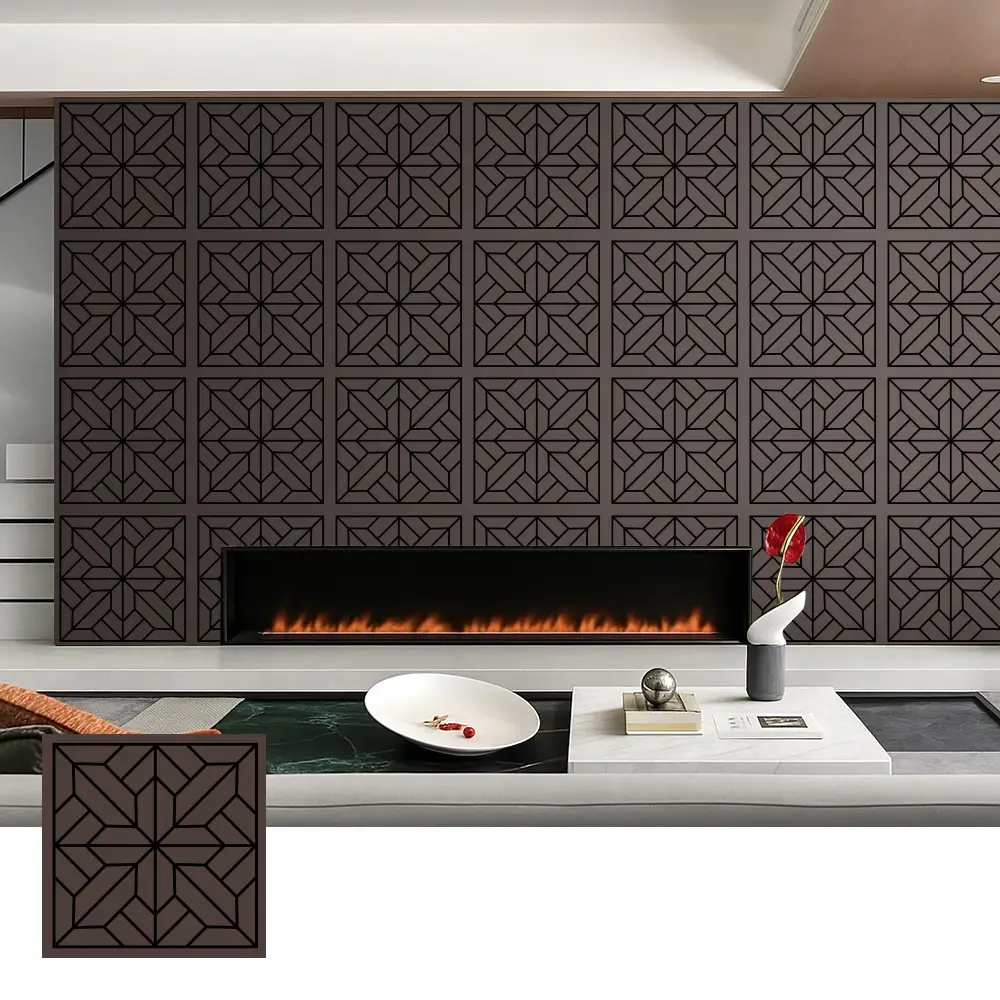 Panouri acustice decorative din furnir din lemn pentru uz interior
