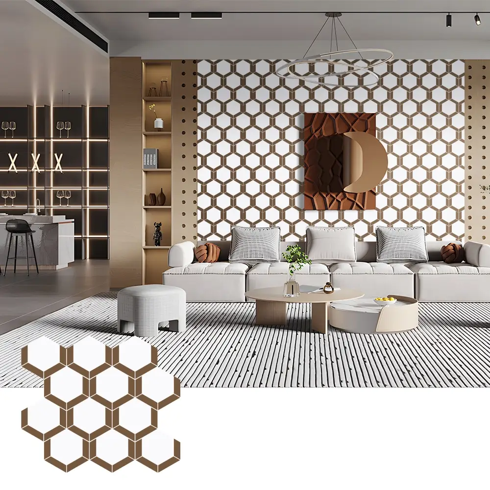 Panouri acustice din fetru PET de instalare ușoară pentru decorarea pereților