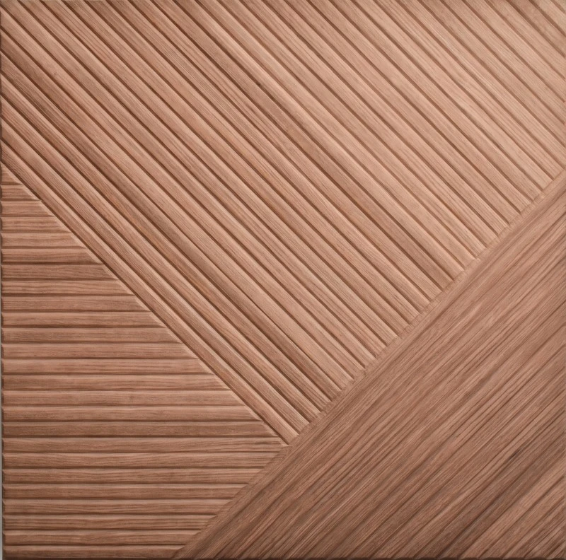 Panou acustic din lemn chevron cald pentru holul hotelului Wonear Panou acustic din lemn chevron cald pentru holul hotelului Wonear
