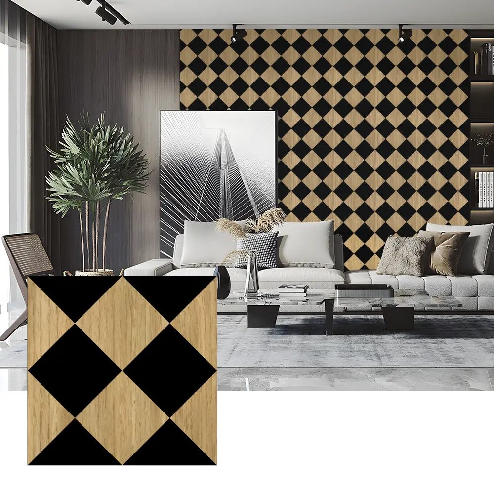 Panouri acustice din furnir din lemn pentru decorarea pereților dormitorului Panouri acustice din furnir din lemn pentru decorarea pereților dormitorului