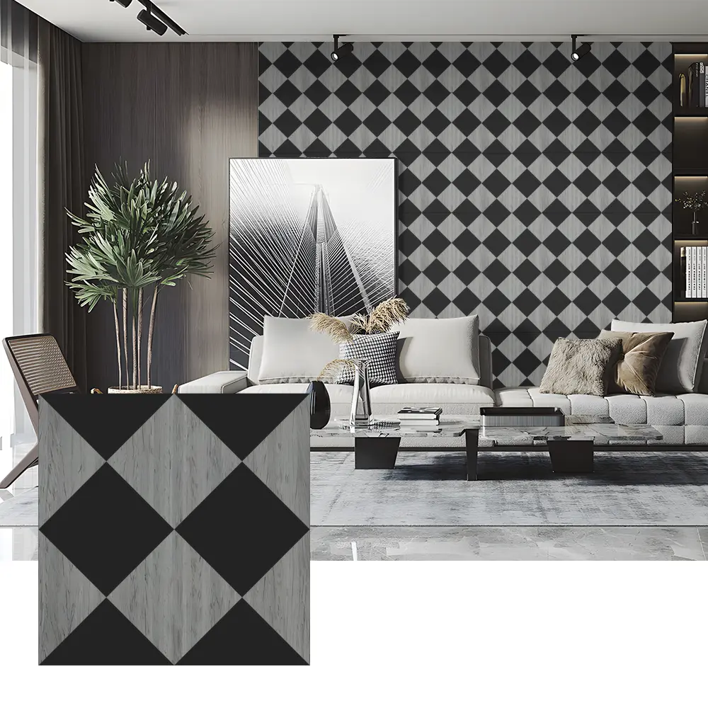 Panouri acustice din furnir din lemn pentru decorarea pereților dormitorului